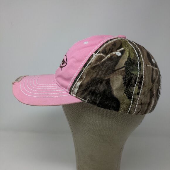 Team Realtree Women's Strapback Hat Pink Camo OSFA Embroidered Logo - Picture 5 of 12